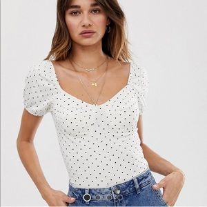 ASOS polka dot top